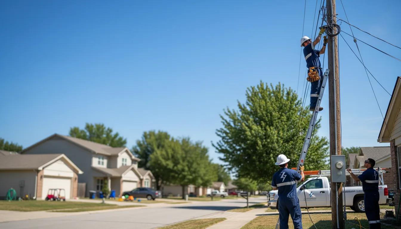Residential electrician providing installation services in Pomeroy, PA